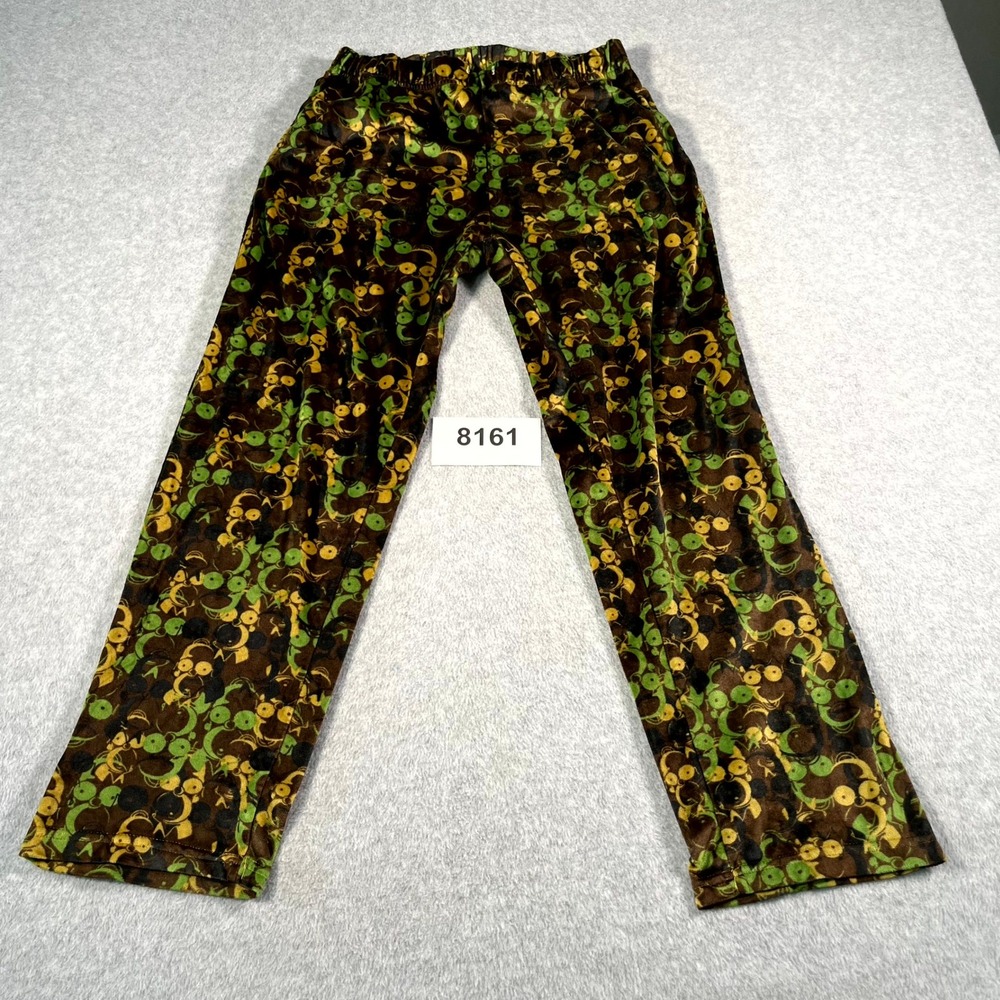 Homer Simpson Pajama Pants Womens Medium Multicolor Allover Print Aeropostale